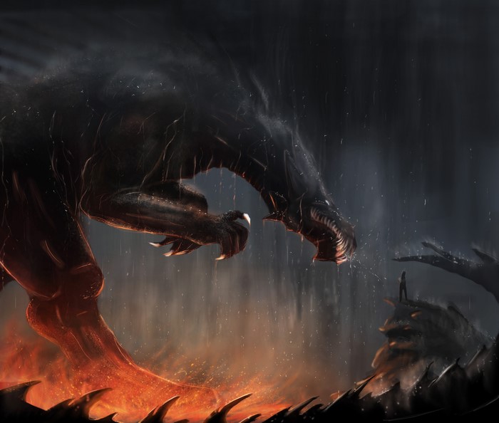 Monster and Human in Rain