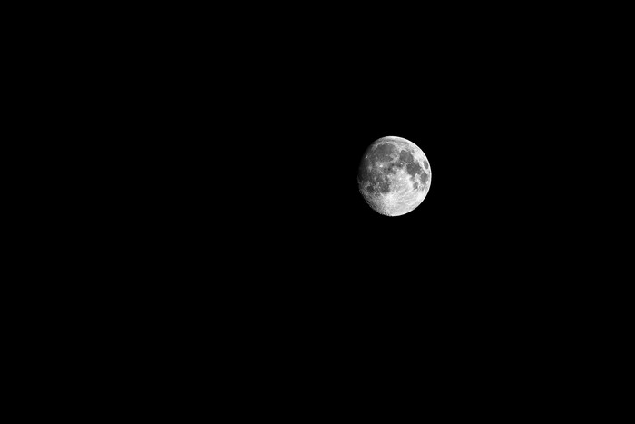 The Moon in the Night Sky