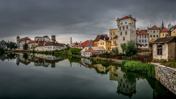 Czech Republic Houses on River