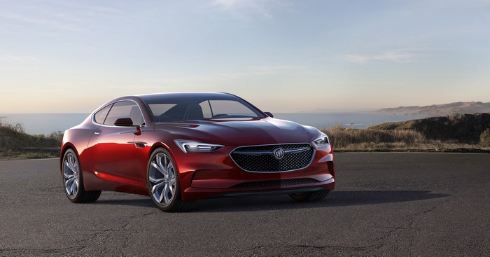 Buick Avista Concept car in wine color