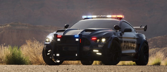 Barricade from Transformers 5: The Last Knight Mustang Police Car