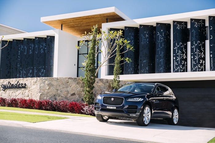 Blue 2016 Jaguar F-Pace 30d AWD Portfolio