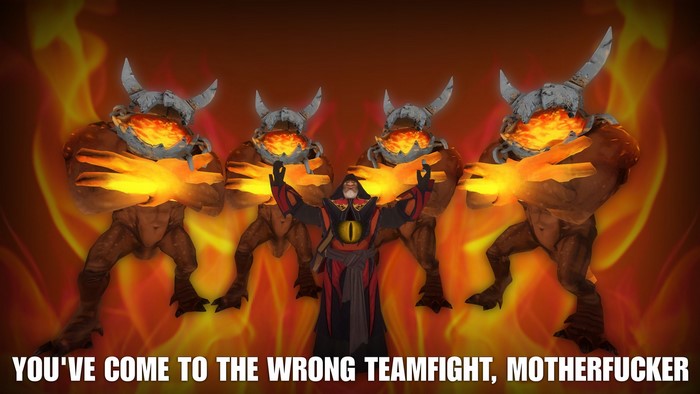 Warlock and demons in DOTA 2