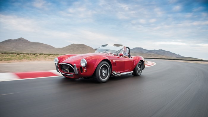 1964 Shelby Cobra 427 on a Racetrack