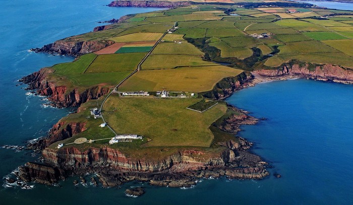 St. Ann's Head Lighthouse and Pembrokeshire Coastline, United Kingdom