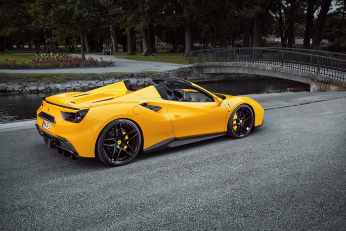 Yellow 2016 Novitec Rosso 488 Spider Ferrari