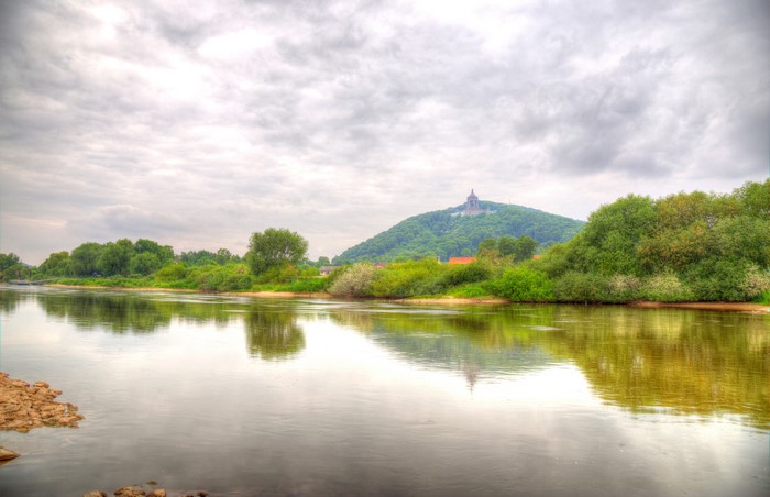 Porta Westfalica Germany River HDR