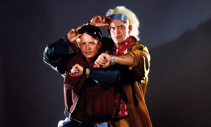 Marty McFly and Doc Brown from Back to the Future
