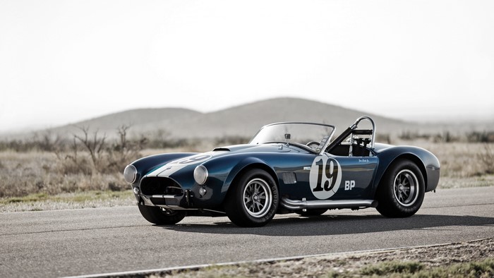1964 Shelby Cobra 427 race car on a road
