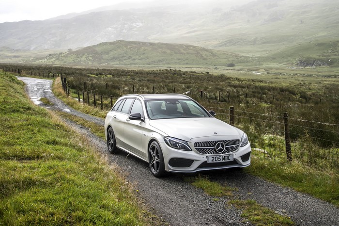 White 2016 Mercedes-Benz AMG C 43 4MATIC Estate