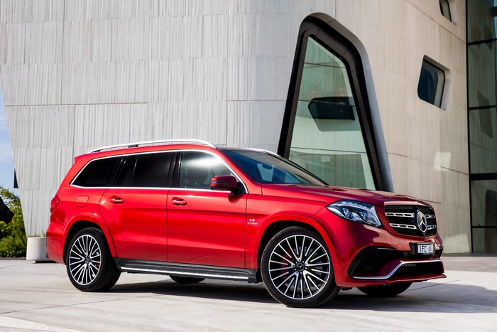 Red Mercedes-Benz AMG GLS-Class X166