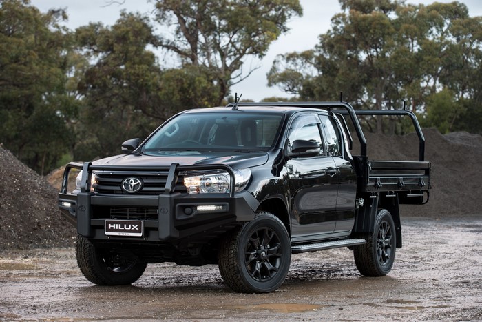 Black Toyota Hilux SR 4x4 Xtra Cab Chassis