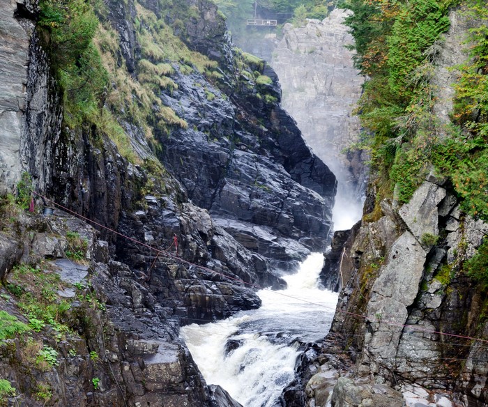 Canyon Sainte-Anne Waterfall in Canada