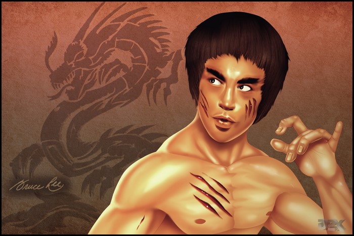 Bruce Lee Painting Art