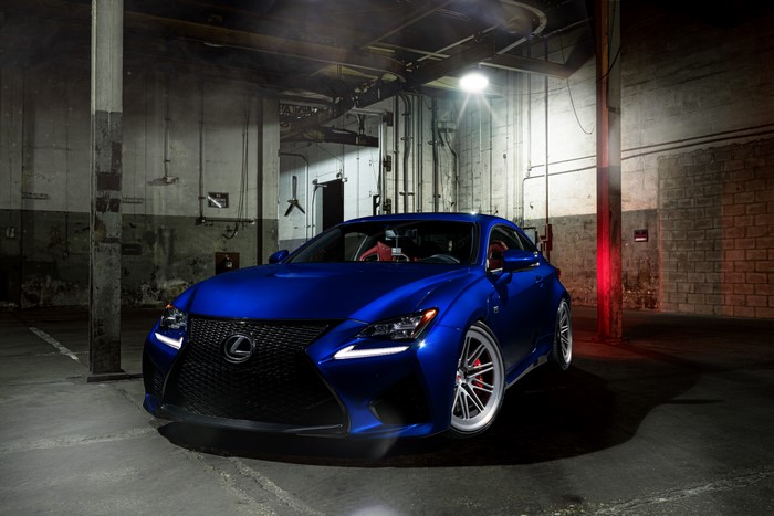 Blue Lexus RCF 3 Vossen