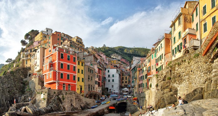Riomaggiore, Italy: Colorful Houses on a Rocky Coastline