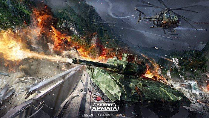 Armored Warfare Tank Firing in Combat