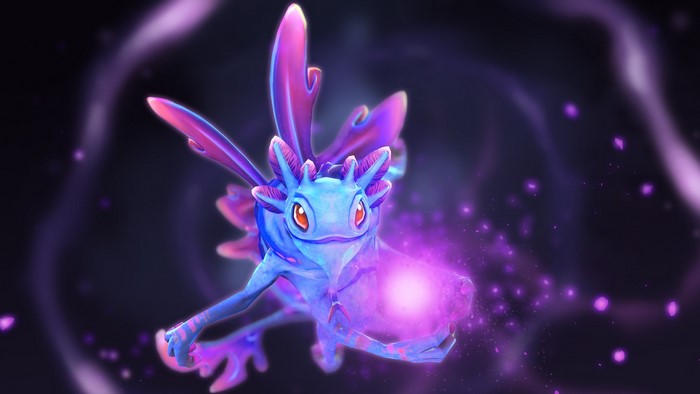Puck from DOTA 2 casting magic