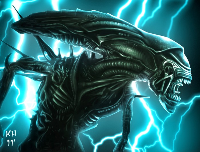 Alien Monster Painting Art