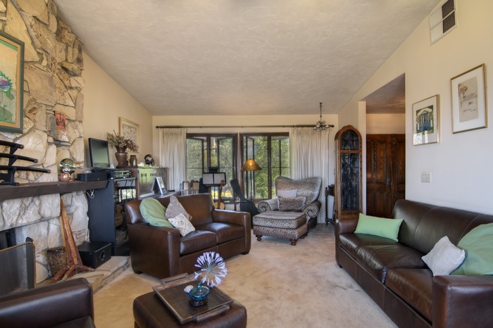Living room with sofas and armchair