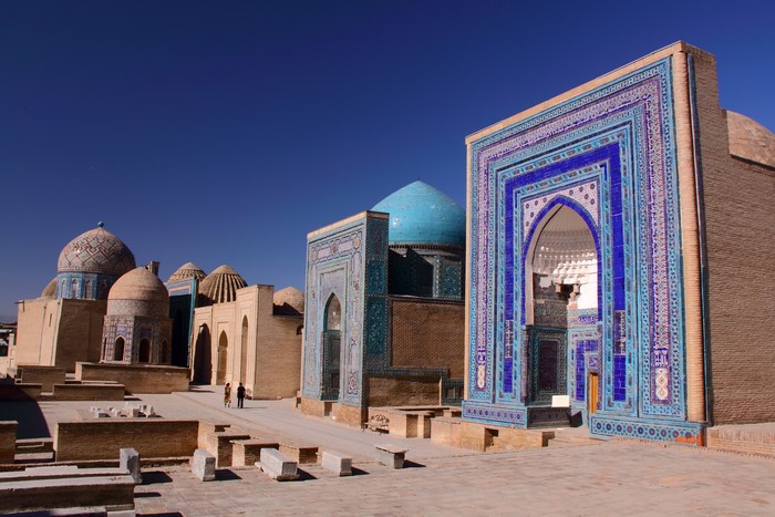 Shah-i-Zinda necropolis in Samarkand, Uzbekistan