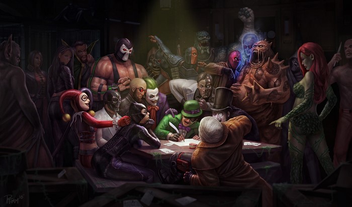 Batman Villains Gathering