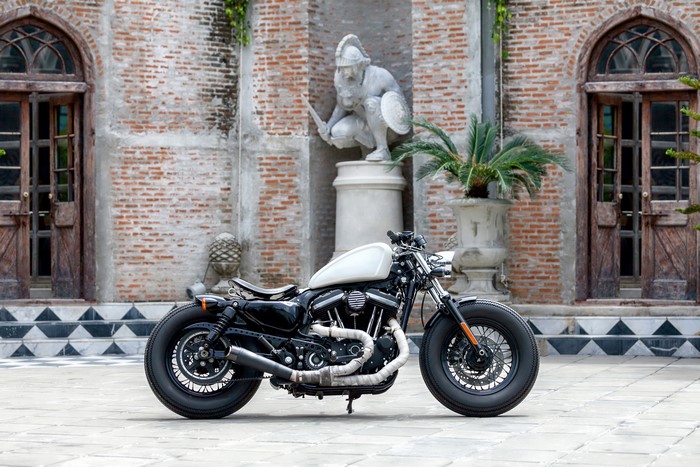 4K Harley-Davidson Motorcycle Side View