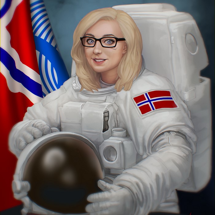June Jenssen, Cosmonaut, Self Portrait