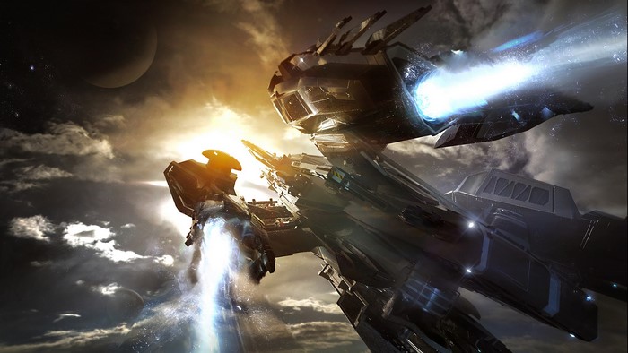 Star Citizen Ships in Space