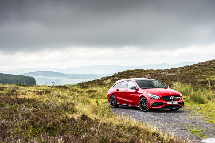 Red Mercedes-Benz 2016 AMG CLA 45 4MATIC Shooting Brake