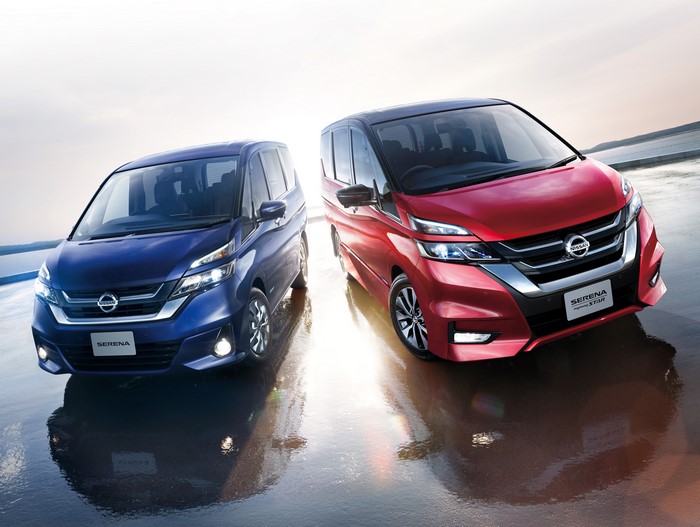Two Nissan Serena C27 cars