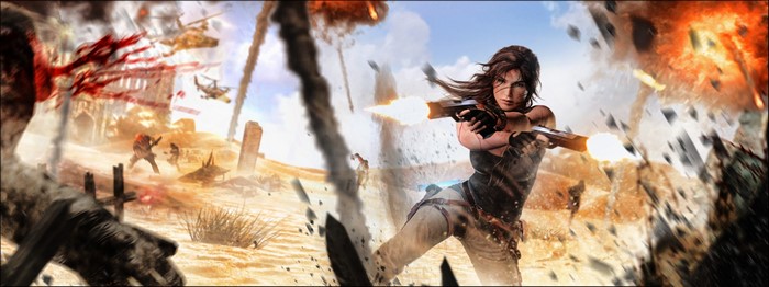 4K Tomb Raider: Lara Croft with Pistols