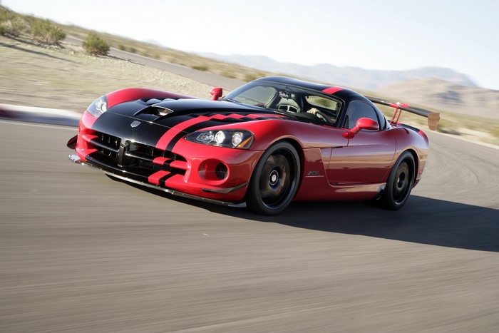 2008 Dodge Viper SRT10 ACR on a Racetrack