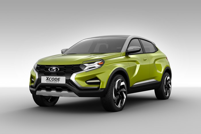 Lada XCODE Concept car, yellow-green metallic