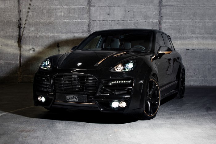 Black 2011 TechArt Magnum Edition Gold Porsche