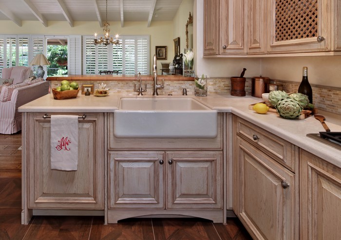 Kitchen Interior Design with Chandelier