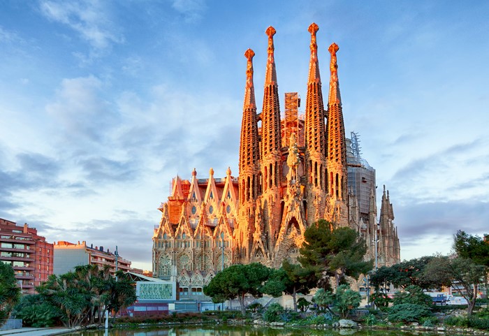 Sagrada Familia Temple in Barcelona, Spain