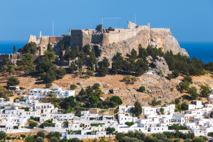 Lindos Acropolis and village, Rhodes, Greece