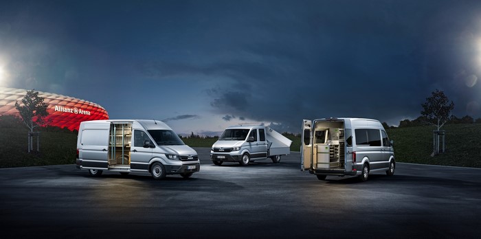 4K MAN TGE vans at Allianz Arena