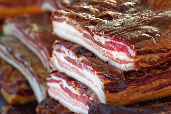Smoked Meat Products Close-up