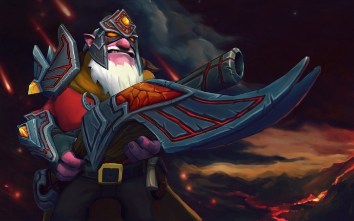 Sniper from DOTA 2 with a large rifle
