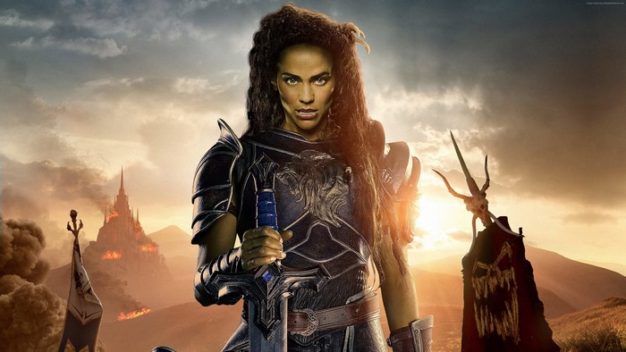 4K Warcraft Orc Warrior with Sword
