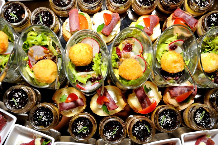 Appetizers and Jars of Food
