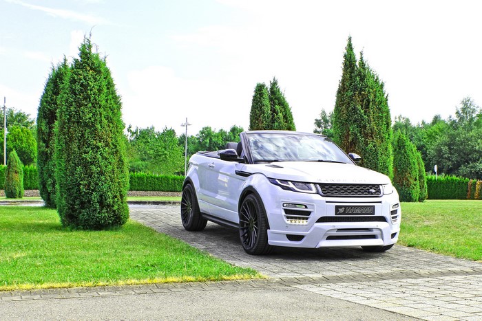 Hamann Range Rover Evoque Convertible on Paved Driveway