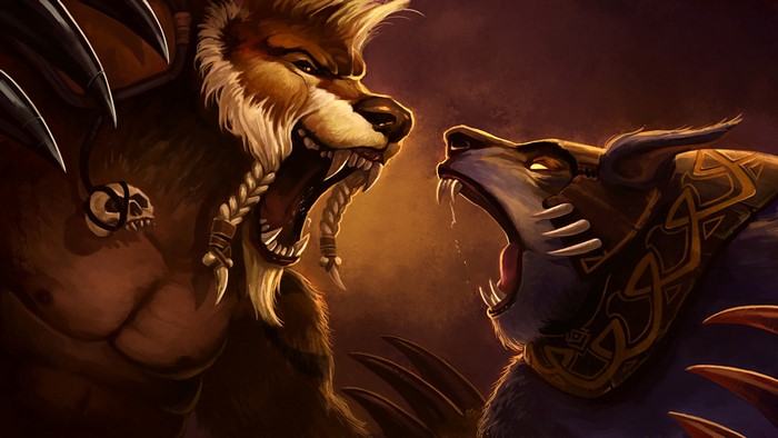 Lone Druid and Ursa from DOTA 2