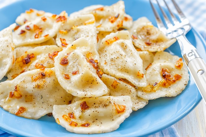 Pierogi Varenyky with Fried Onions