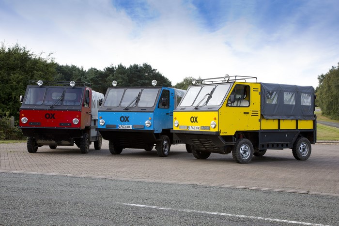 Three OX Trucks in a Row