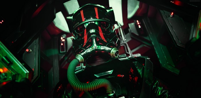 4K Star Wars: The Force Awakens TIE Fighter Pilot