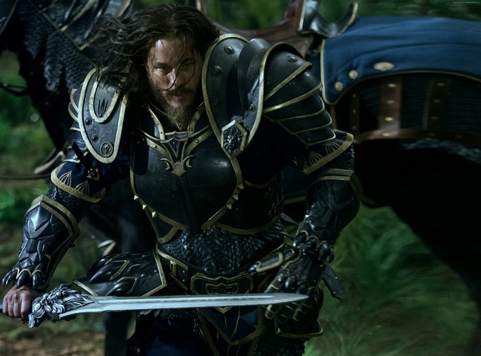 4K Warcraft Warrior with Sword and Armor