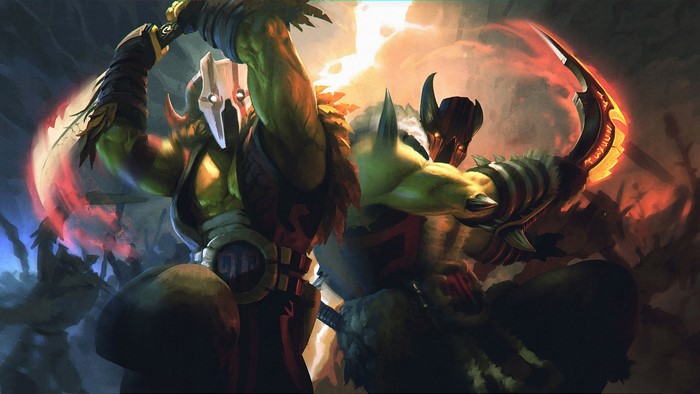 Juggernaut Warriors from DOTA 2 with Swords